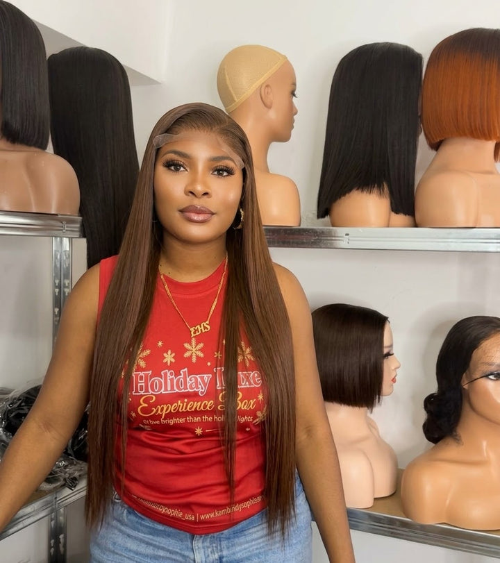Luxury Honey Brown - 5by5 CLOSURE